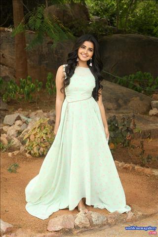 Anupama Latest Photoshoot stills in Green dress