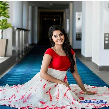 Anupama Parameshwaran Latest Photoshoot  in Red Dress