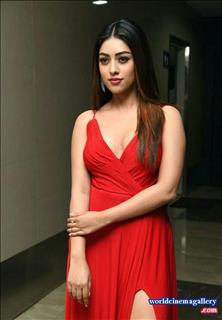 Anu Emmanuel latest stills in red dress