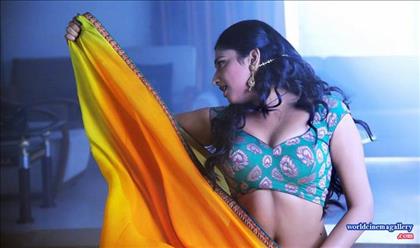 Haripriya Hot stills in Red Saree from Galata Movie