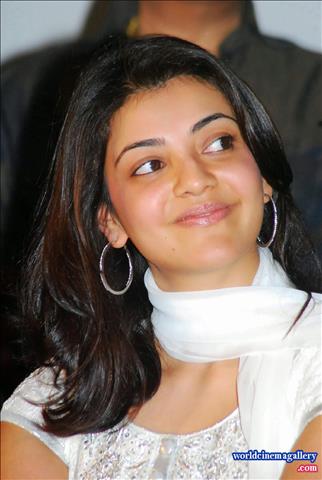 Kajal Agarwal Stills in White Churidar 