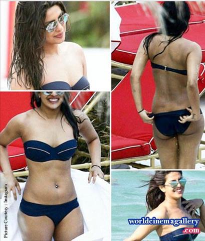 Priyanka Chopra Hottest Bikini Avatar at Miami Beach 2