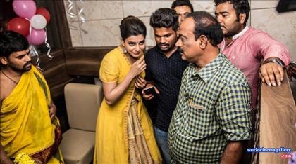 Samantha launches Bahar Cafe in Bangalore