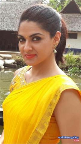 Sakshi Chaudhary Hot Yellow Dress