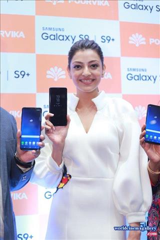 Kajal Aggarwal Launches Samsung Galaxy S9 at Poorvika Mobiles Chennai