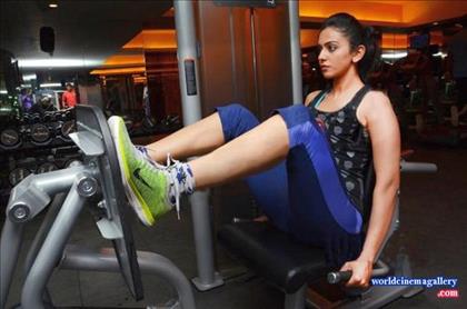 Rakul Preet Singh Gym Workout Stills