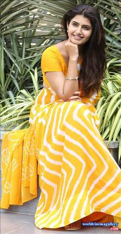 Ashima Narwal Latest Yellow Saree Stills