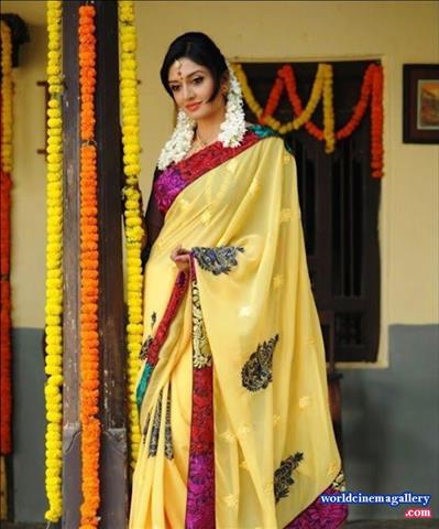 Actress Homely Look in Saree