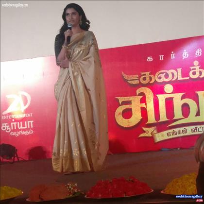 Priya Bhavani Shankar Stills At Kadai kutty Singam Audio Launch