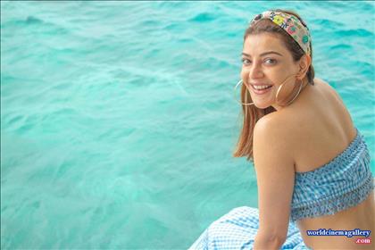 Kajal Aggarwal Honeymoon maldives stills