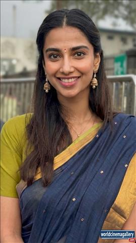 Meenakshi Chaudhary at Tirumala Tirupati temple